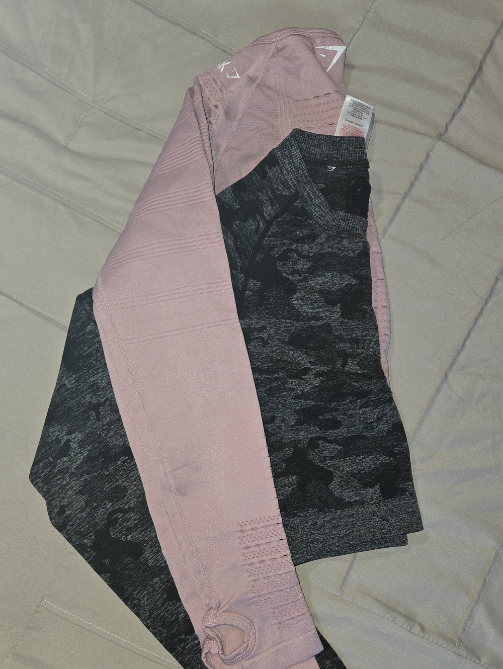 2 Gymshark Long Sleeve Crop Tops